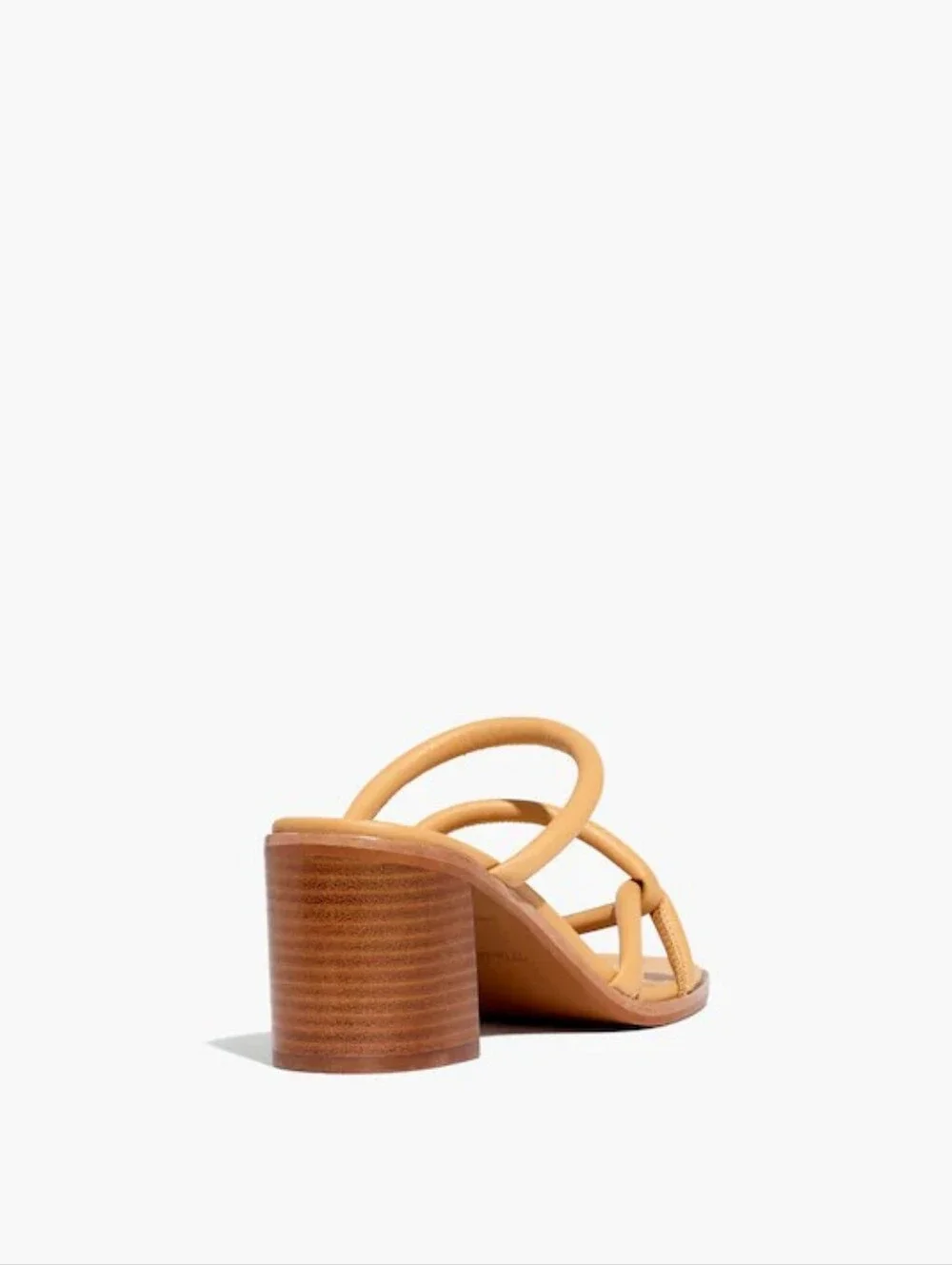 Madewell Tan Strappy Block Heel Sandals